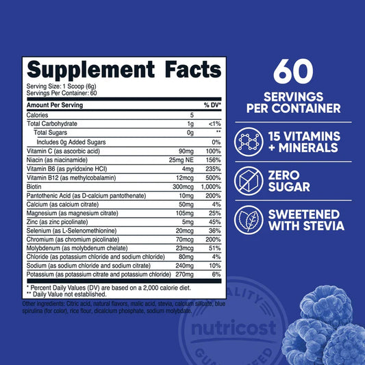 Electrolitos Nutricost - 60servicios